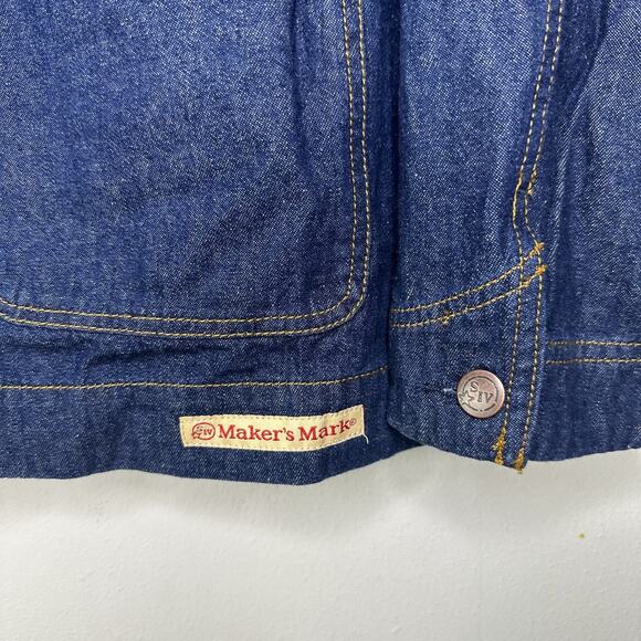 SIV Maker's Mark Denim Jacket Mens Medium Chore Coat Workwear Utility Western - Picture 4 of 6